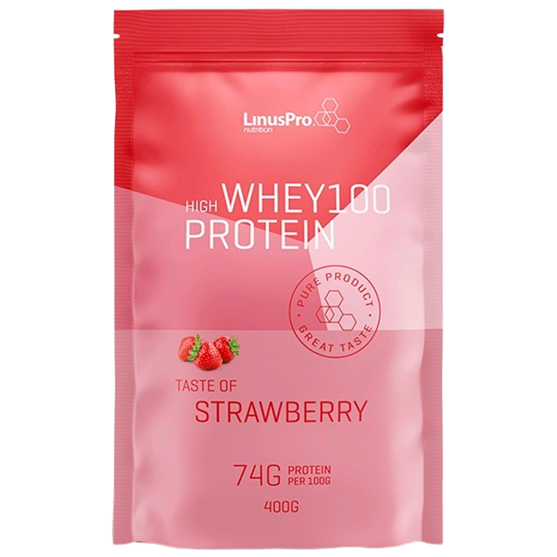 LinusPro Whey100 Jordbær (400 g)