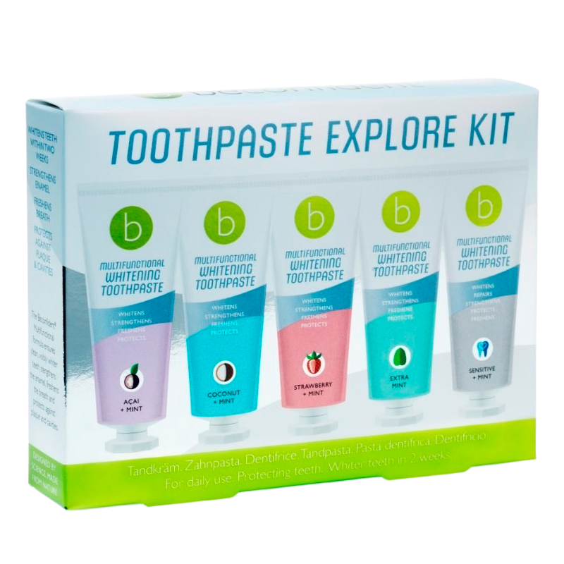 Beconfident Multifunctional Whitening Toothpaste Explore Kit 5 Flavours (5 x 25 ml)