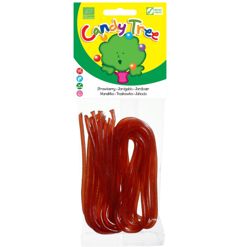 Candy Tree Snørebånd Jordbær Glutenfri Ø (75 g)
