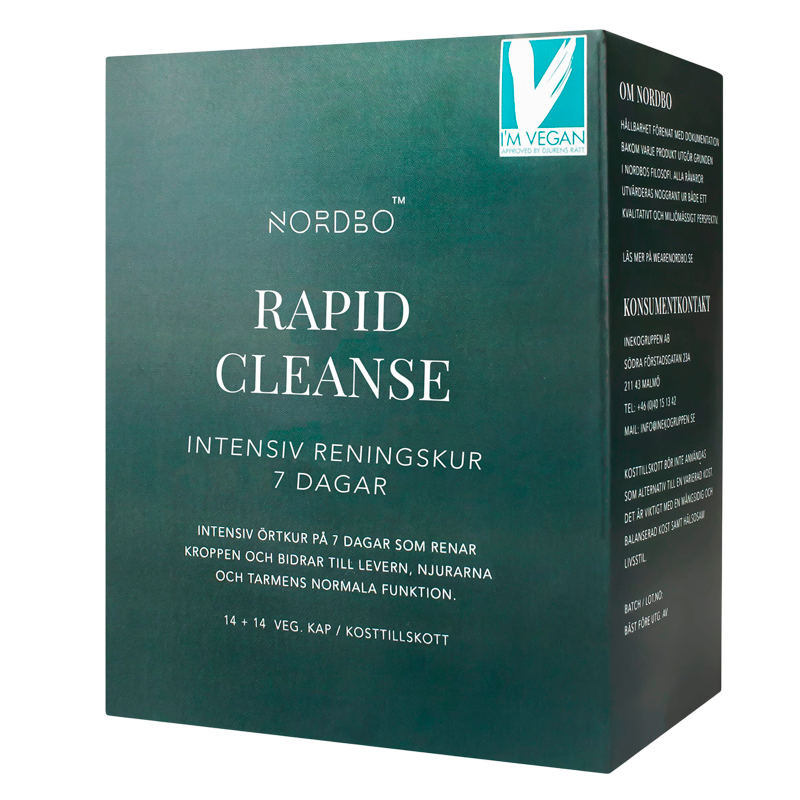 NORDBO Rapid Cleanse Vegansk - 2x14 kap.