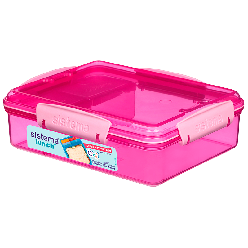 Sistema Madkasse Snack Attack Duo - Ass. Farve (975 ml)