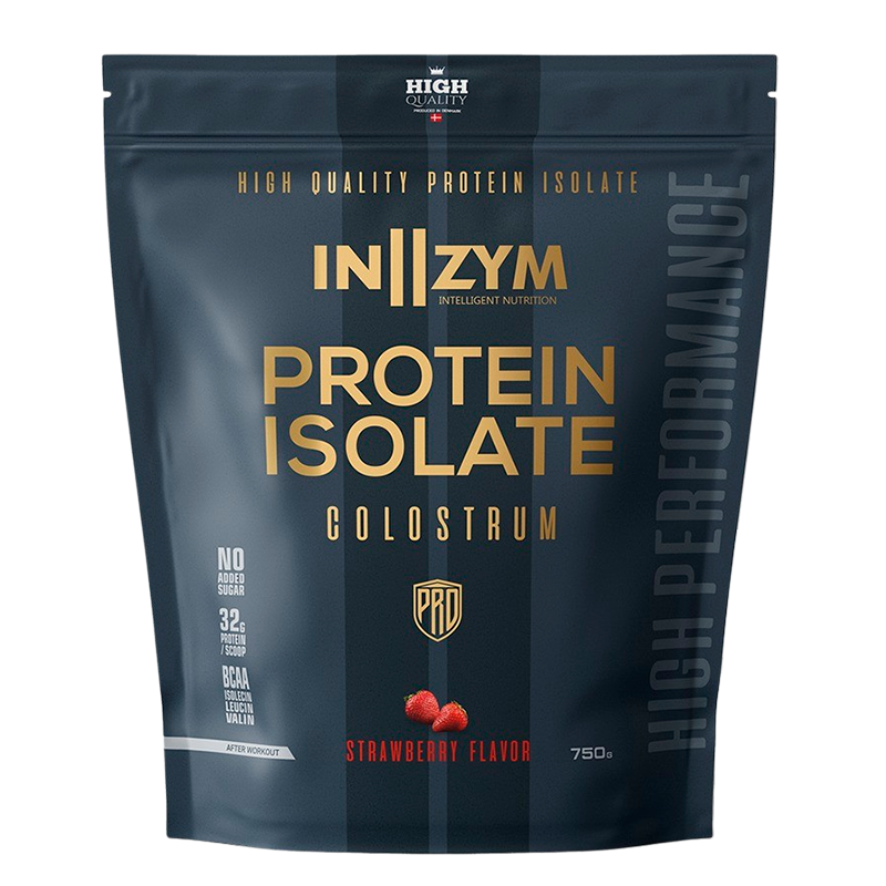IN||ZYM Protein Isolate Colostrum - Jordbær (750 g)