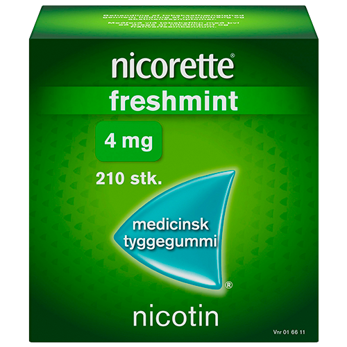 Nicorette Freshmint 4 mg Medicinsk Tyggegummi (210 stk)