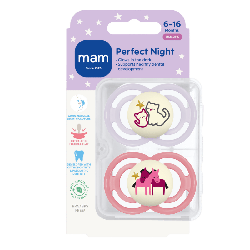 MAM Perfect Night Silk 6-16M Pink (2 stk)