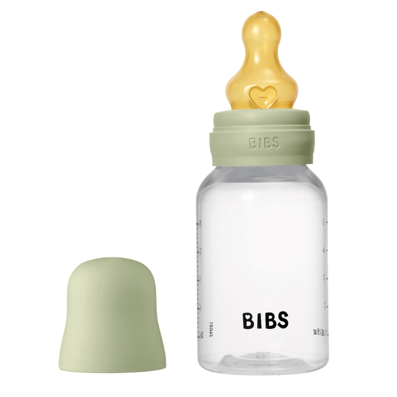 Bibs Baby Bottle Round Latex Medium Flow Baby Blue (150 ml)