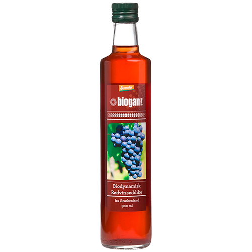 Biogan Rødvinseddike Demeter (500 ml)