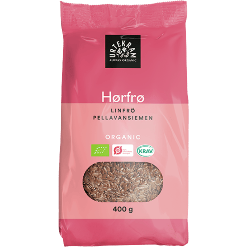Urtekram Hørfrø Brune Ø - 400 g.