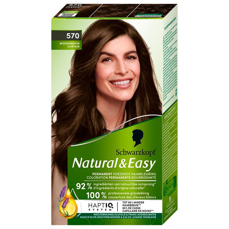 Schwarzkopf Natural & Easy 570 Maron Medium Brown (1 stk)