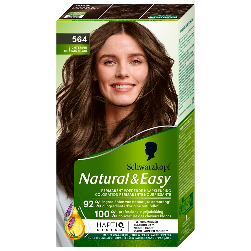 Schwarzkopf Natural & Easy 564 Natural Light Brown (1 stk)
