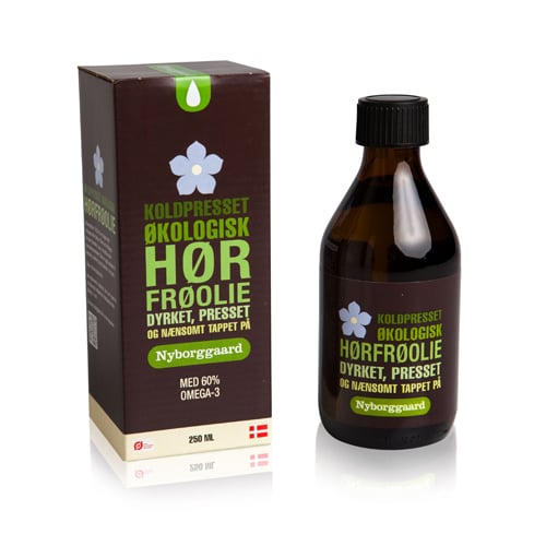 Nyborggaard Hørfrøolie Koldpresset Ø - 250 ml