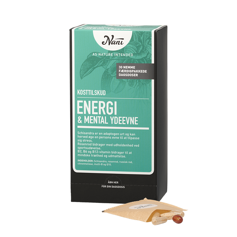 Nani Kurpakke Energi & Mental Ydeevne (30 breve)