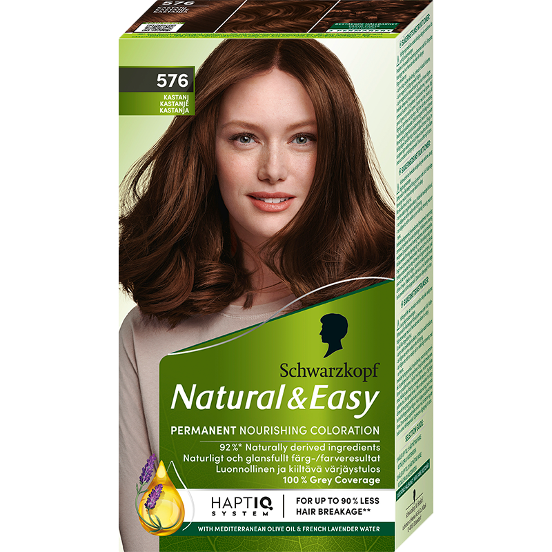 Schwarzkopf Natural & Easy 576 Chestnut Redbrown (1 stk)