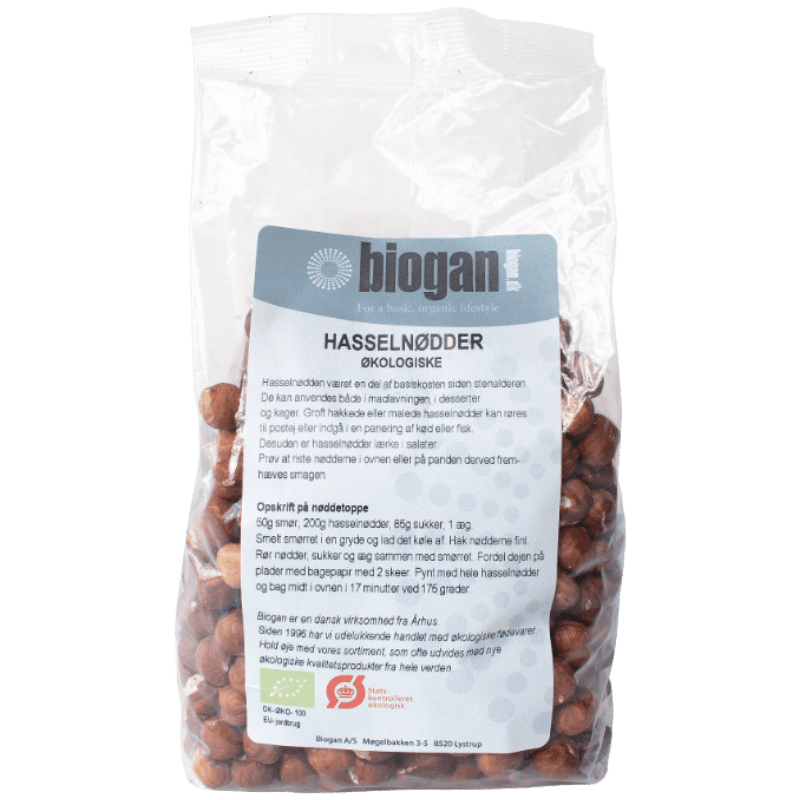 Biogan Hasselnødder Ø (400 g)