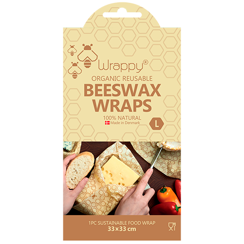Wrappy Økologisk Genanvendeligt Bivoks Madindpakning Large (1 stk)
