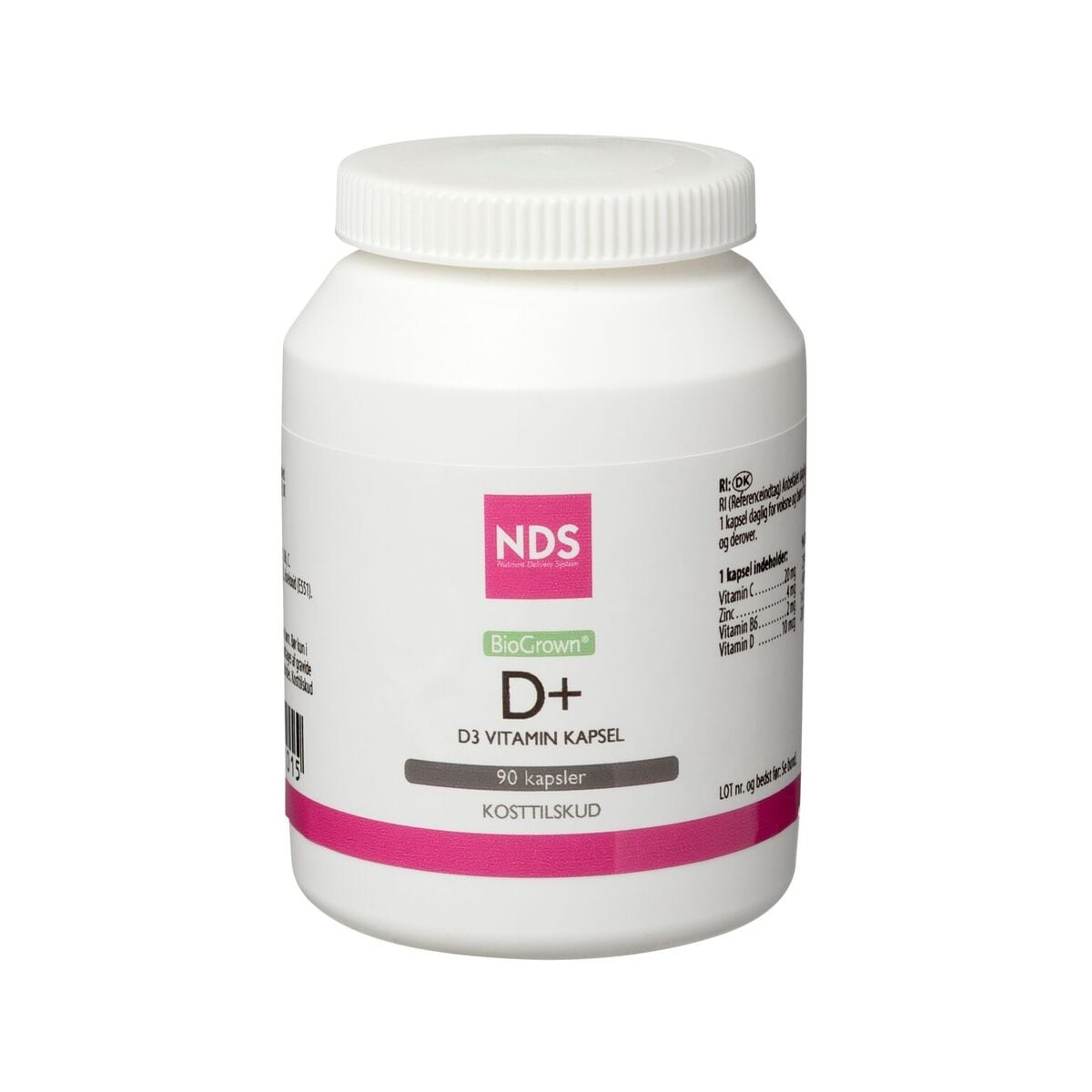 NDS D3+ D-Vitamin - 90 kaps.