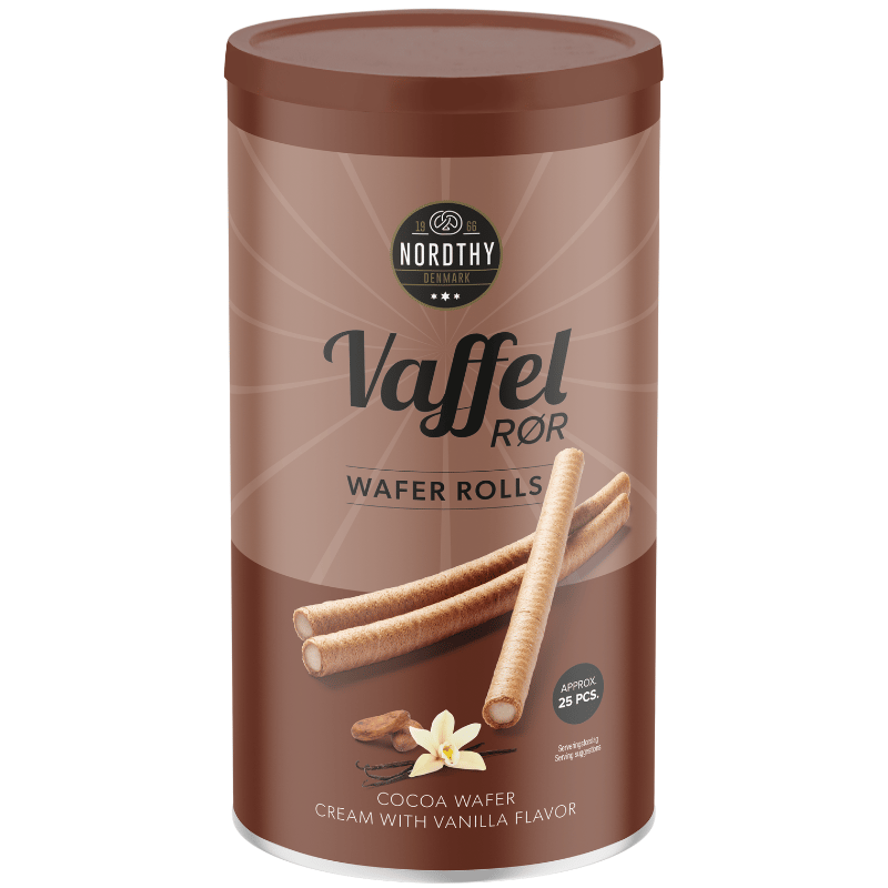 Nordthy Vaffelrør Kakao & Vanilje (250 g)
