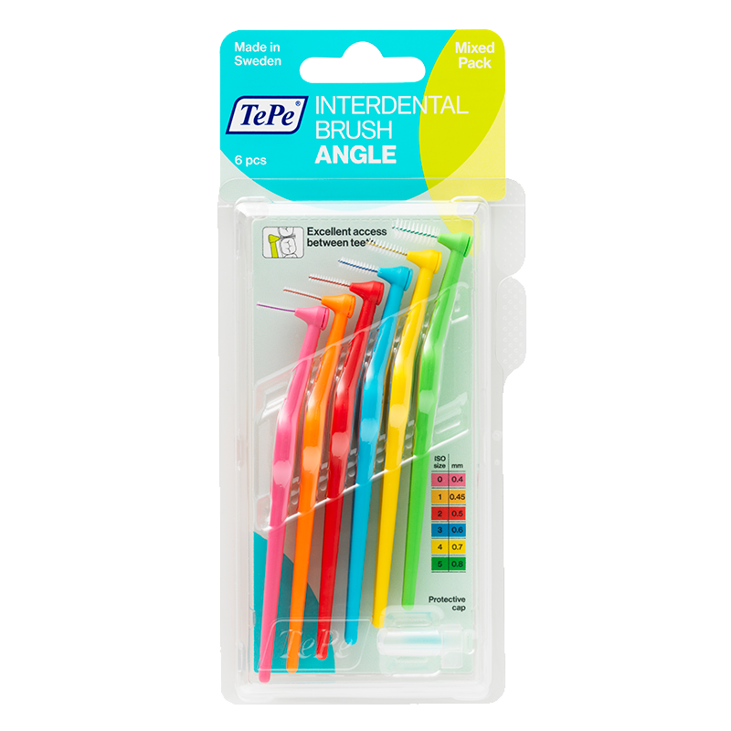 TePe Mellemrumsbørste Angle Mixed Pack - 6 stk