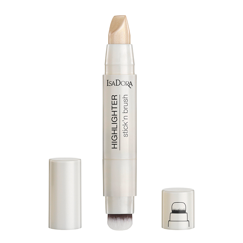 IsaDora Highlighter Stick'n Brush 21 Sparkling Beige (3.6 g)