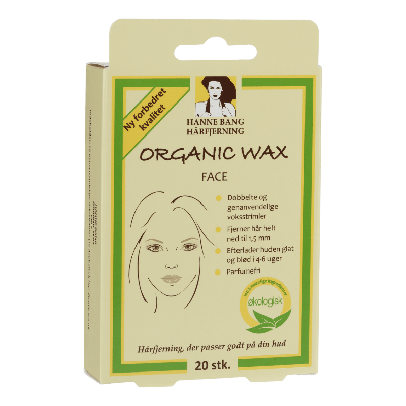 Hanne Bang Organic Wax Face Strips 20 stk.