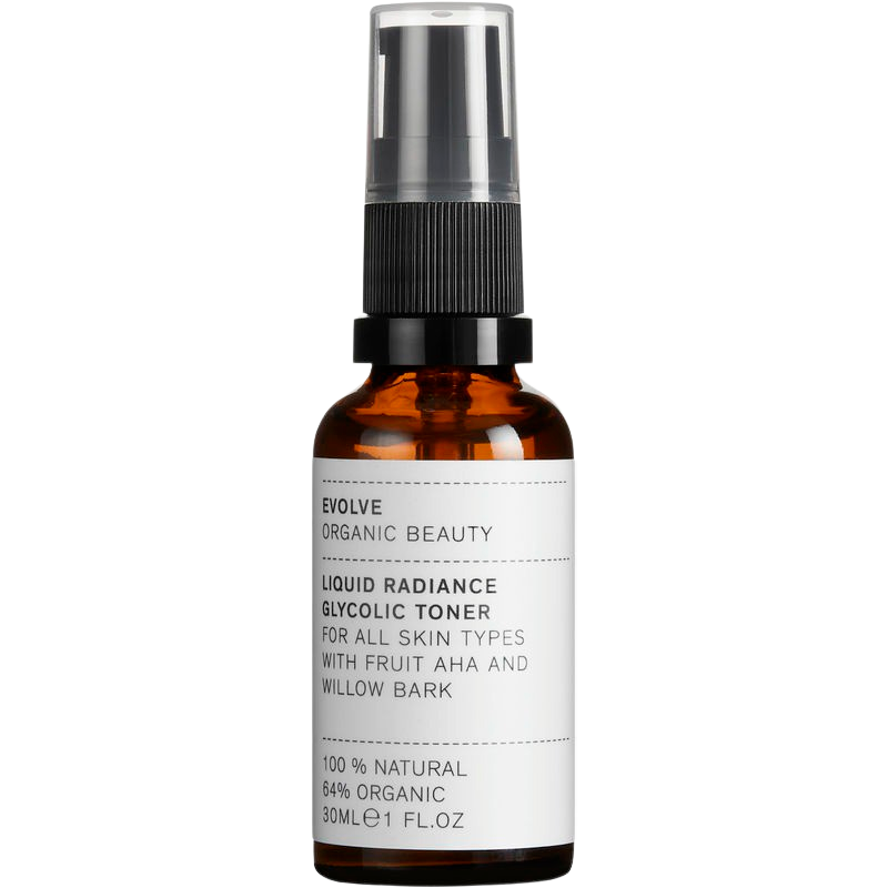 Evolve Organic Beauty Liquid Radiance Glycolic Toner - Travel Size (30 ml)