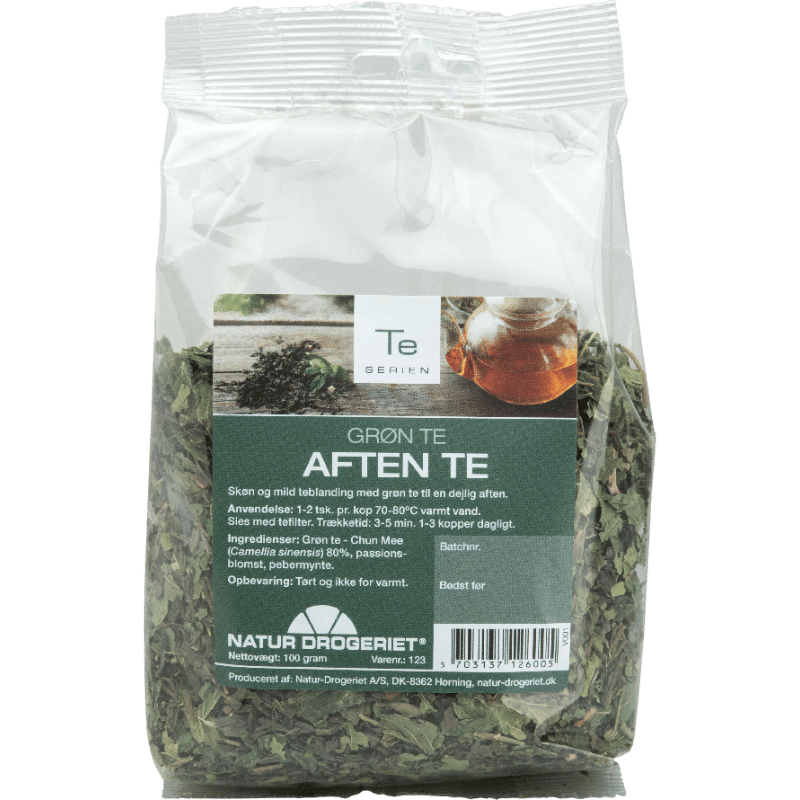Natur Drogeriet Grøn Te Aften Te (100 g)