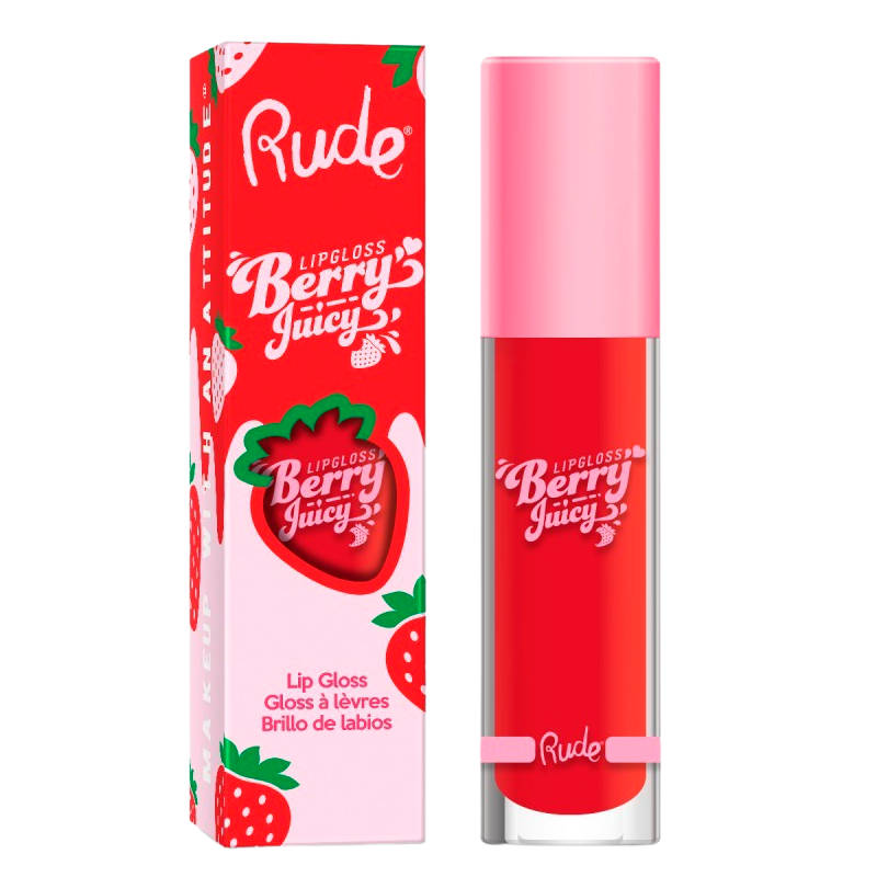 RUDE Cosmetics Berry Juicy Lip Gloss Code Red (1 stk)
