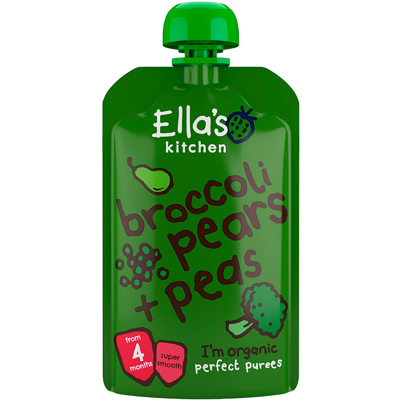 Babymos Broccoli/Pære/Ærter 4 Mdr Ø - 120 gr