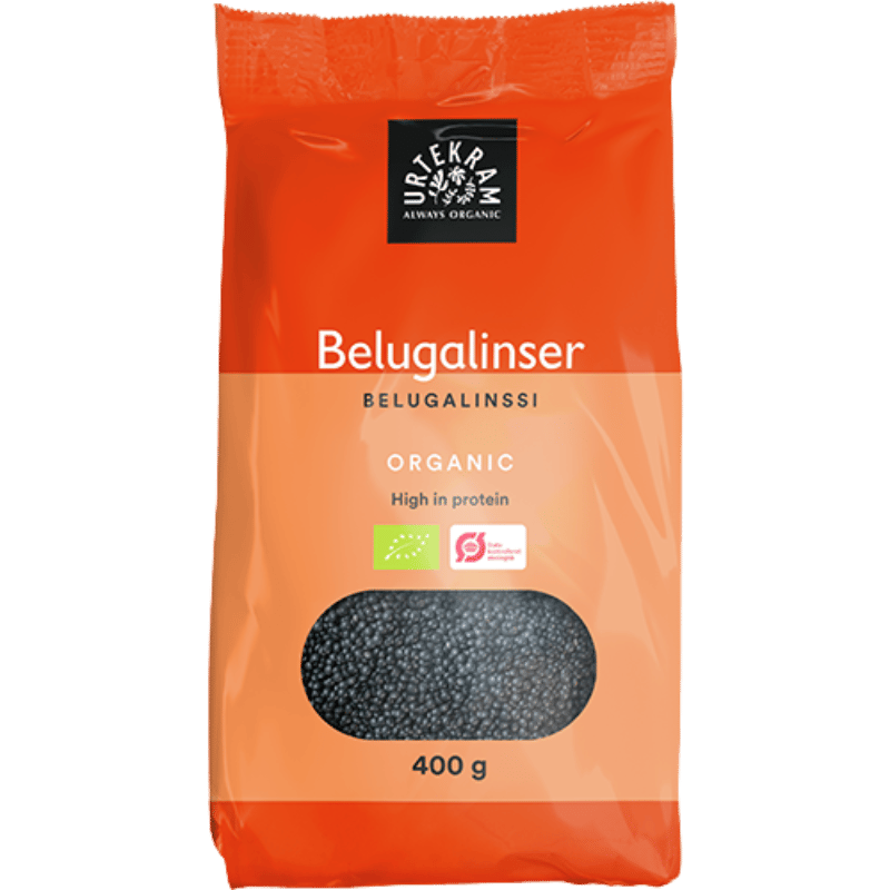 Urtekram Beluga linser Ø - 400 g.