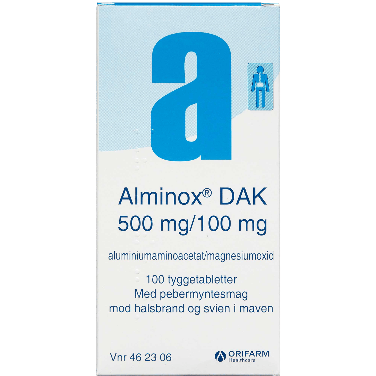 Alminox DAK Tyggetabletter - 100 stk.