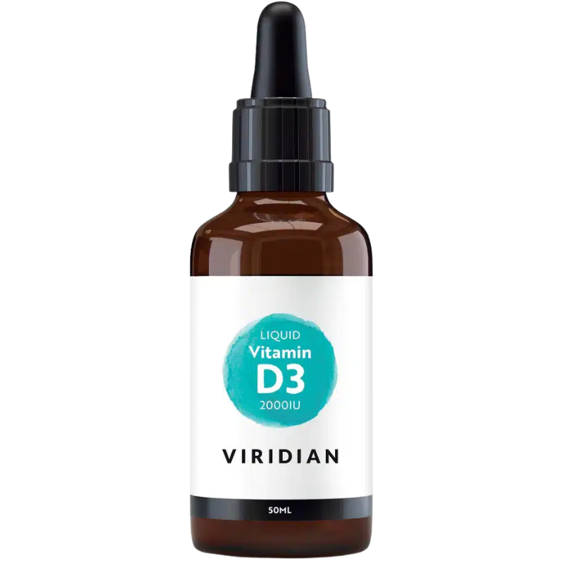 Viridian D3 Vitamin 2000IU Flydende (50 ml)