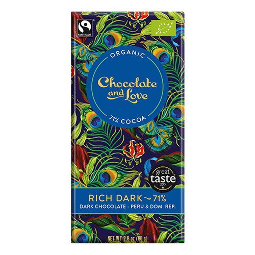 Chocolate and Love Rich dark 71 % Ø - 80 g.