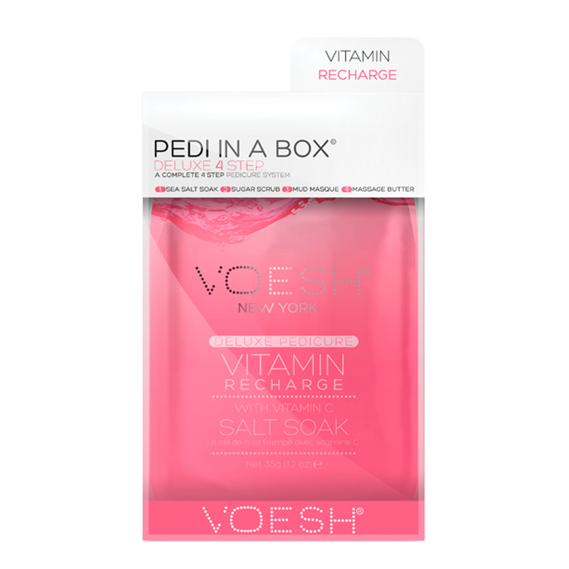 VOESH Pedi In A Box Deluxe 4 Step Pedicure Vitamin Recharge (1 stk)