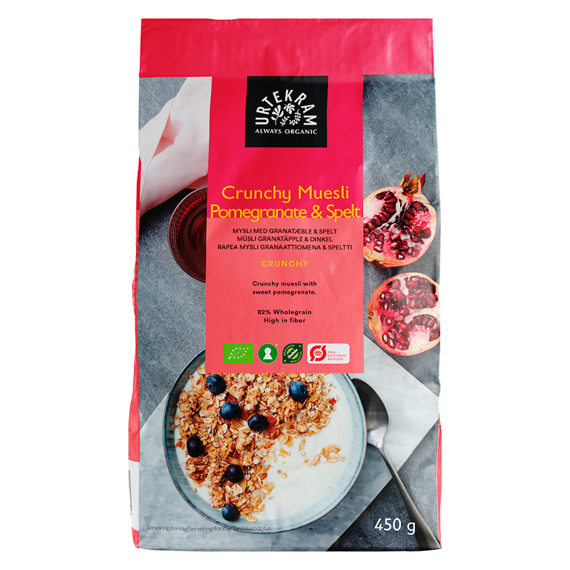 Urtekram Crunchy Muesli Pomegranate (450 g)