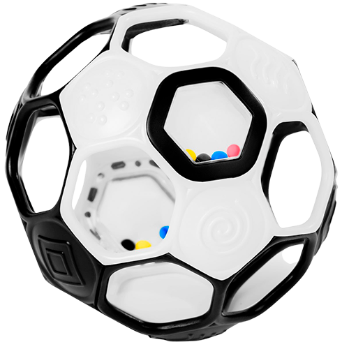 Oball Fodbold Hvid/Sort (1 stk)
