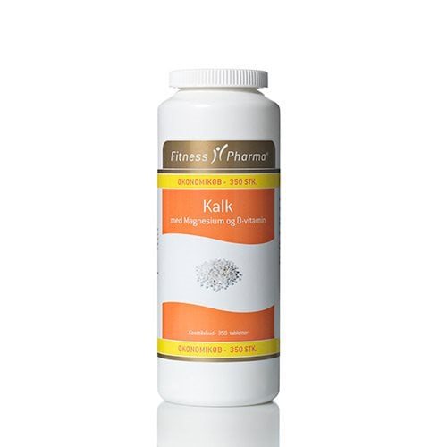 Fitness Pharma Kalk m. magnesium og D3-vitamin - 350 tab.