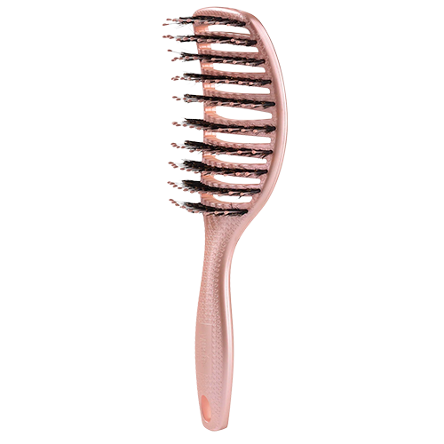 Yuaia Haircare Hårbørste Med Vildsvinehår Shiny Pink (1 stk)