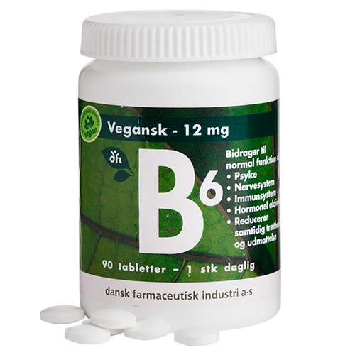Grønne Vitaminer B6 12 mg Vegansk (90 stk)