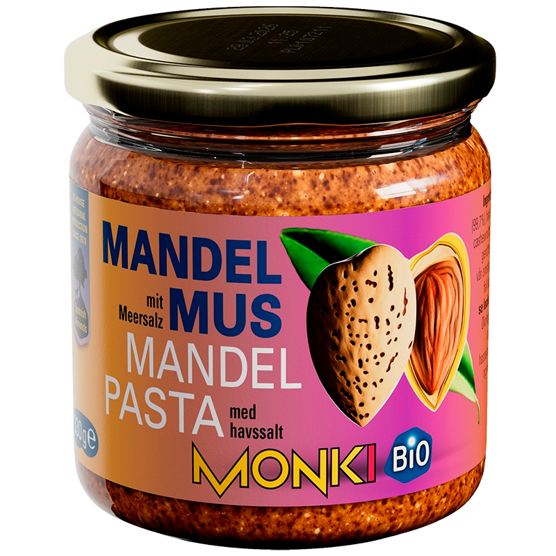 Monki Mandelsmør Brun Ø - 330 g.