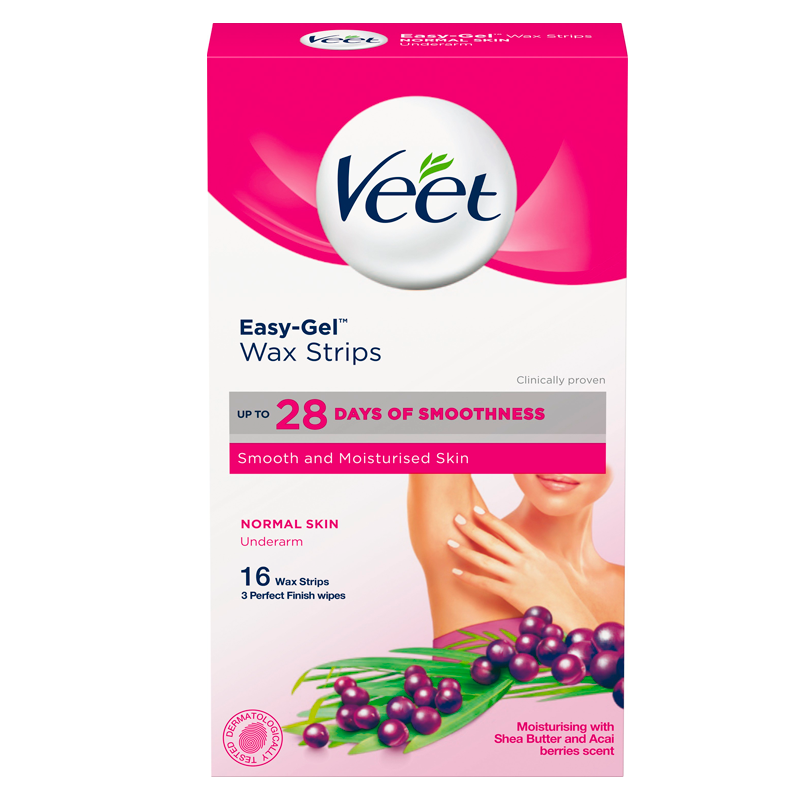 Veet Voksstrips Armhule Normal Hud (16 stk)