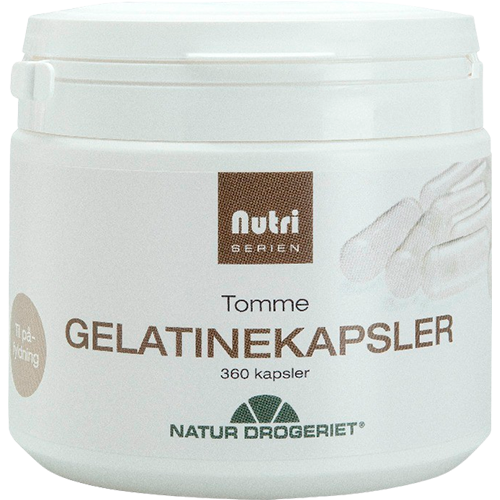 Natur Drogeriet Tomme Gelatine Kapsler (360 stk)