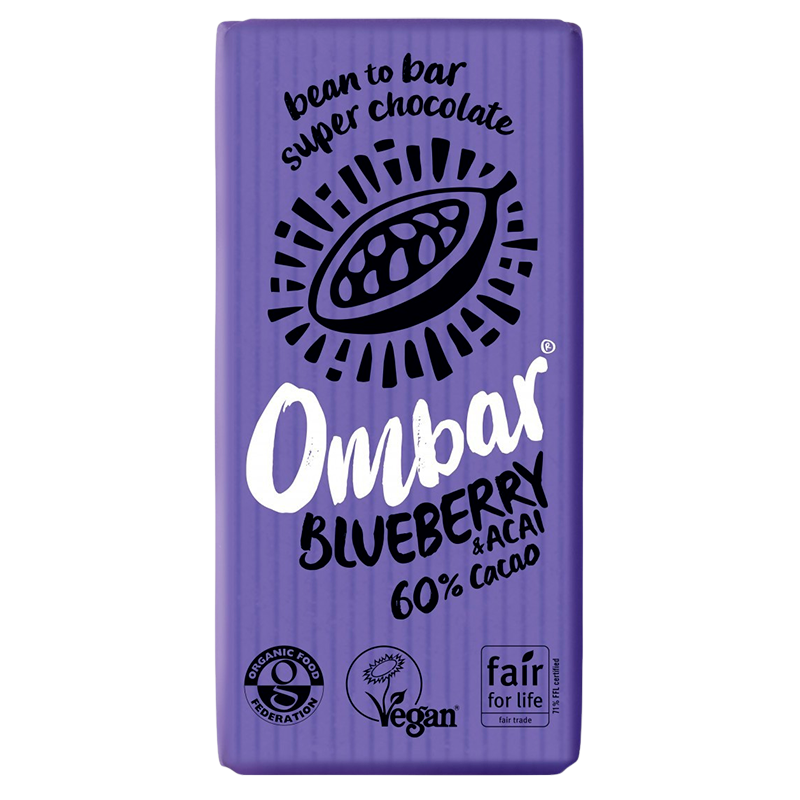 Bar Acai og Blåbær Ombar Ø (35 gr)