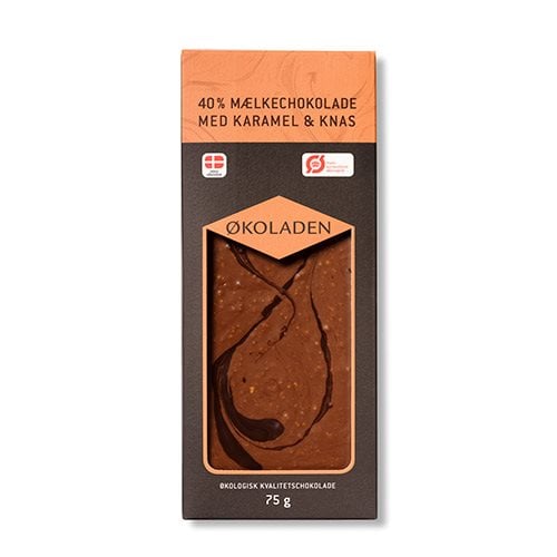 Økoladen Chokolade mælk karamel/knas Ø 40% - 75 g