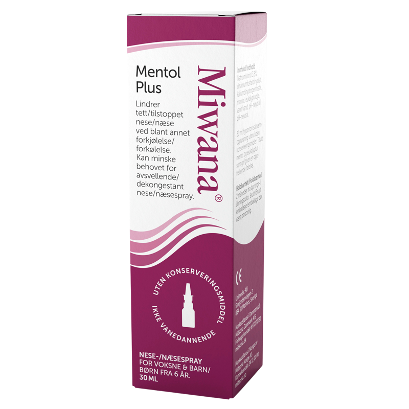 Miwana Næsespray Mentol Plus (30 ml)