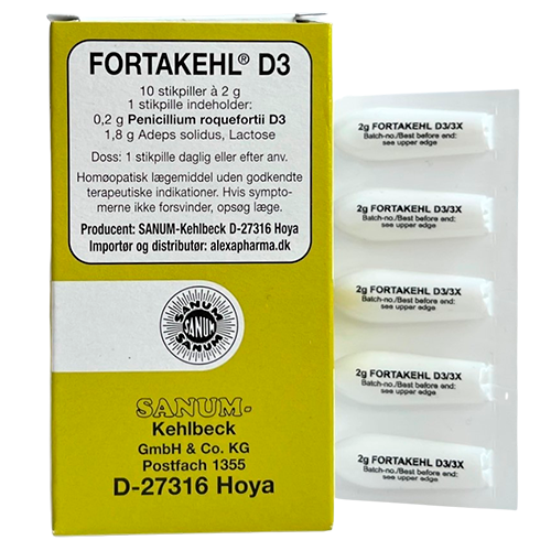 Sanum Fortakehl D3 (10 Stikpiller)