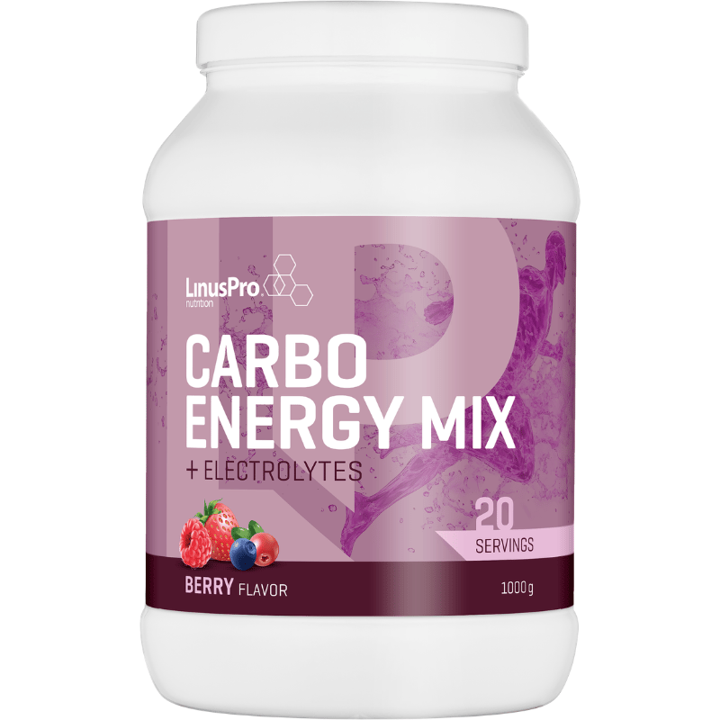 LinusPro Carbo Energy Mix + Electrolytes Berry (1000 g)