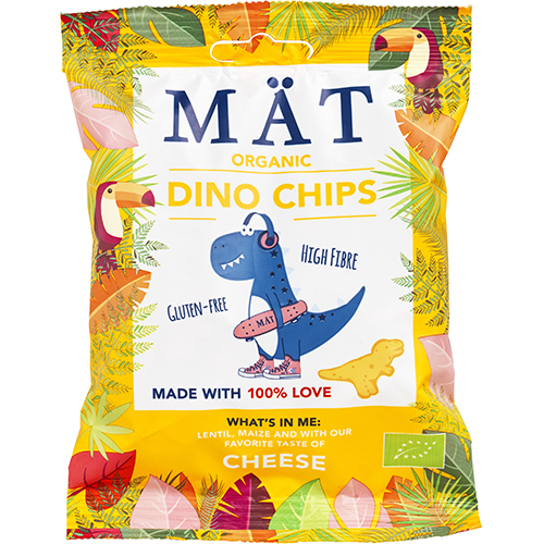 Mät Organic Dino Chips Cheese - 35 g