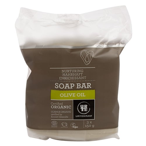 Urtekram Olive Oil Soap Bar Ø - 3 x 150 gr