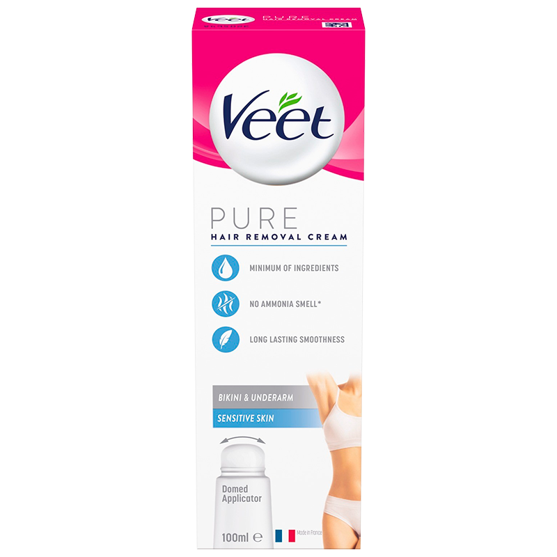 Veet Hårfjerningscreme til Bikini & Underarm Sensitiv Hud (100 ml)