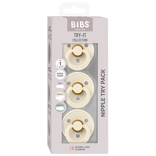 Bibs Pacifiers Try-It Colour Size 1 (3 stk)