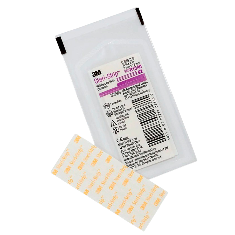 3M Steri-Strip Forstærket Tapesutur - 3 mm x 75 mm (1 stk)